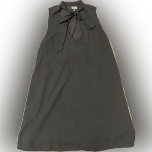 Tobi Black A-Line Dress with Bow Detail